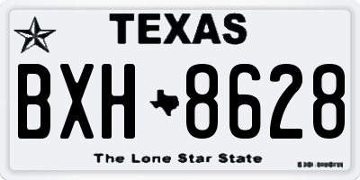 TX license plate BXH8628