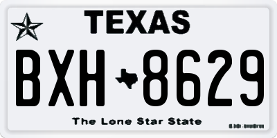 TX license plate BXH8629