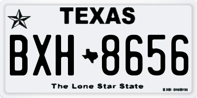 TX license plate BXH8656