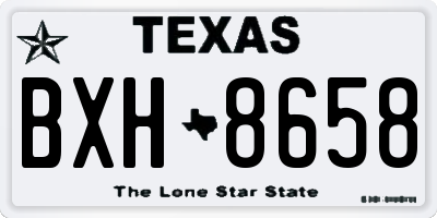 TX license plate BXH8658
