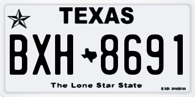 TX license plate BXH8691