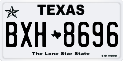TX license plate BXH8696
