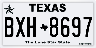 TX license plate BXH8697