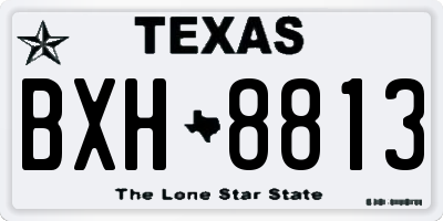 TX license plate BXH8813
