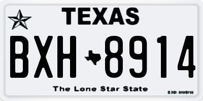 TX license plate BXH8914