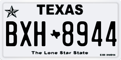 TX license plate BXH8944