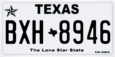TX license plate BXH8946