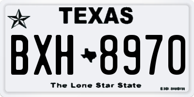 TX license plate BXH8970