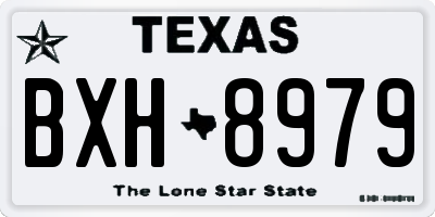 TX license plate BXH8979
