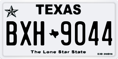 TX license plate BXH9044
