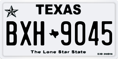 TX license plate BXH9045