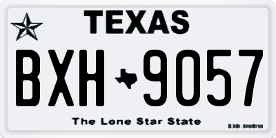 TX license plate BXH9057