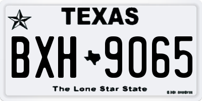 TX license plate BXH9065