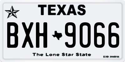 TX license plate BXH9066