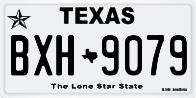TX license plate BXH9079