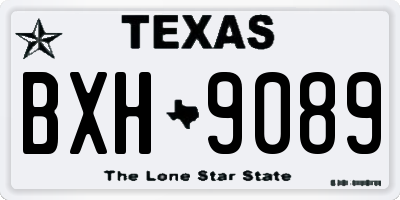TX license plate BXH9089