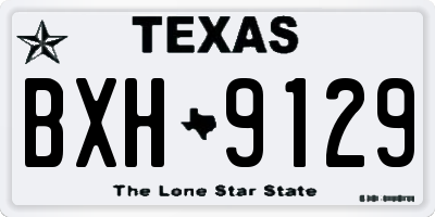 TX license plate BXH9129