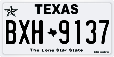 TX license plate BXH9137