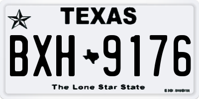 TX license plate BXH9176