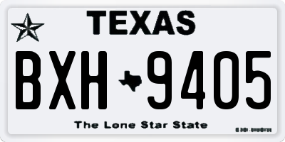 TX license plate BXH9405