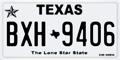 TX license plate BXH9406