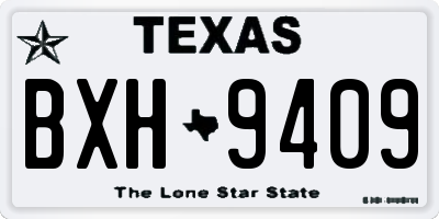 TX license plate BXH9409
