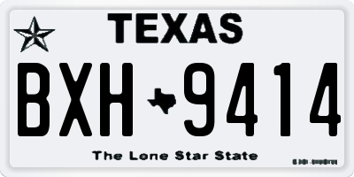 TX license plate BXH9414