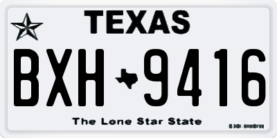 TX license plate BXH9416