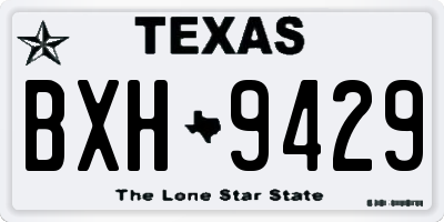 TX license plate BXH9429