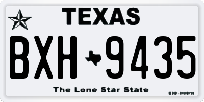 TX license plate BXH9435