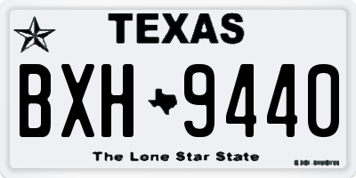 TX license plate BXH9440