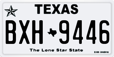 TX license plate BXH9446