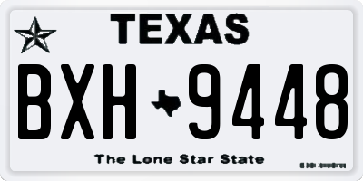 TX license plate BXH9448