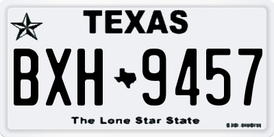 TX license plate BXH9457