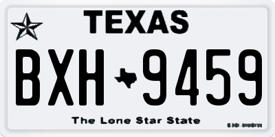 TX license plate BXH9459