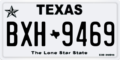 TX license plate BXH9469