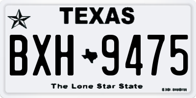 TX license plate BXH9475