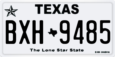 TX license plate BXH9485