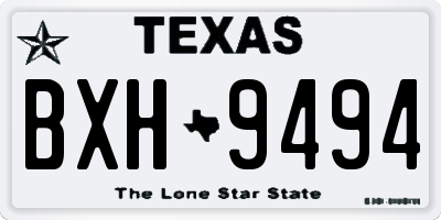 TX license plate BXH9494