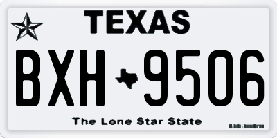 TX license plate BXH9506