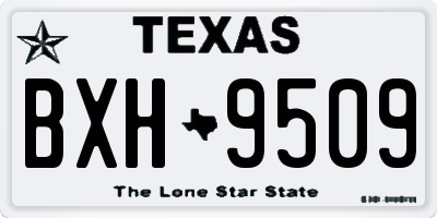 TX license plate BXH9509