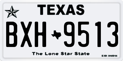 TX license plate BXH9513
