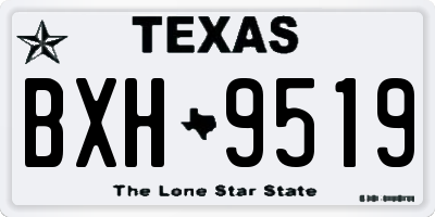 TX license plate BXH9519
