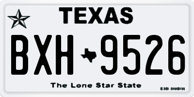 TX license plate BXH9526