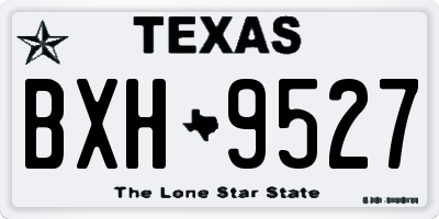 TX license plate BXH9527
