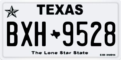 TX license plate BXH9528