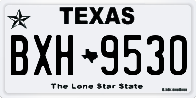 TX license plate BXH9530