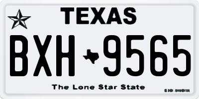 TX license plate BXH9565