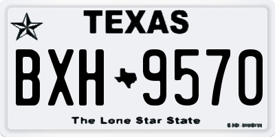 TX license plate BXH9570