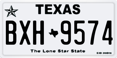 TX license plate BXH9574